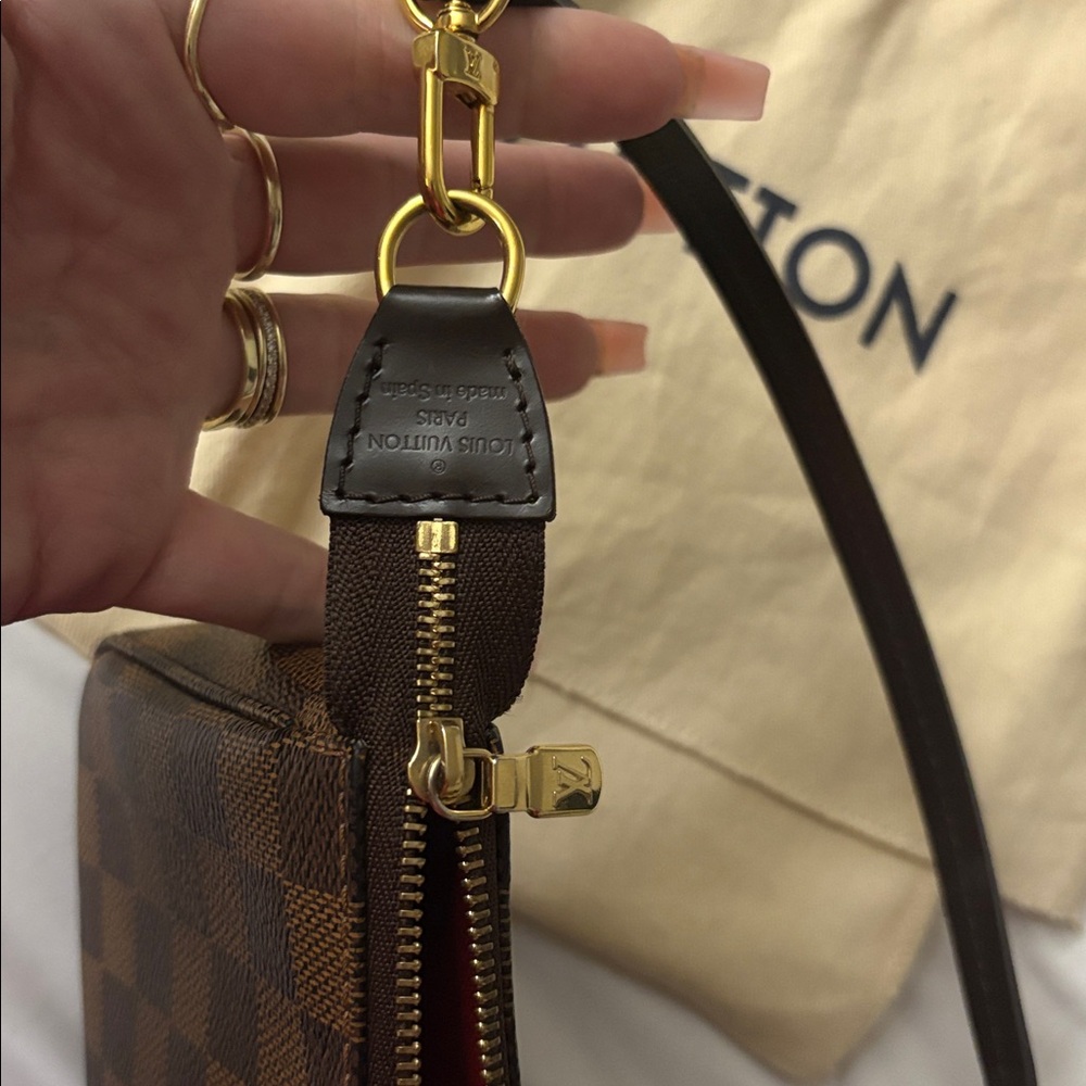 Louis Vuitton pochette accessories Damier ebene - Picture 6 of 9